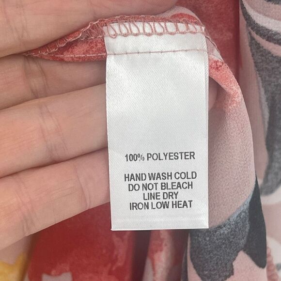 Lulus Blush Floral Wrap  Dress/ Beach Cover up - Picture 6 of 7